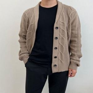 가디건 인기 남성 남자 꽈배기 감성 니트 3컬러 스웨