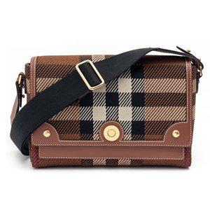 [버버리]라프리마 [BURBERRY] 버버리 이그재저레이트 체크 레더 노트 백 8049148