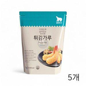 [셀러허브 패션][JHQSIDIZ_52ED]튀김가루 X 업소용 분식집튀김가루 1Kg 5개
