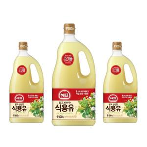 사조 해표 맑고 신선한 식용유 1.8L 3개 콩기름 대두유
