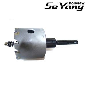 국산 세양 SDS 해머드릴용 철판 스텐 초경 롱 홀쏘 홀커터 타공 홀가공 60mm