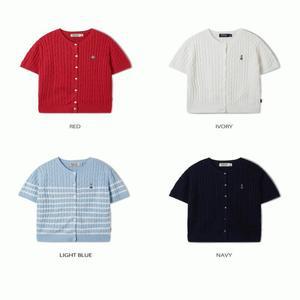 후아유 여성용 스티브 라운드넥 반팔 가디건 / Steve Round neck Short Sleeve Cardigan
