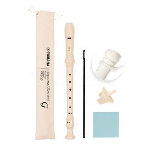 야마하 리코더 YRS-23G (소지봉,천,목걸이,엄지받침 세트) 소프라노 저먼식 C 데스칸트 독일식 YRS-23 리코더