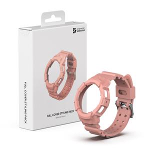 삼성 정품 갤럭시 워치4 워치5 40mm 풀커버 스트랩 스타일링팩 핑크 / GP-TOR905SAAPK
