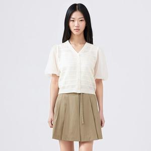 [롯데백화점]케네스레이디 크로쉐 퍼프 가디건 (EKCDOG01)