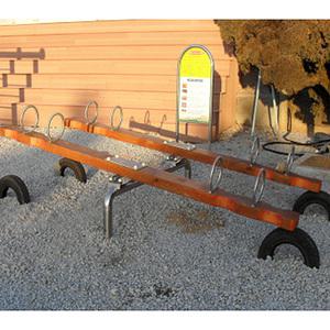 TK 우리 시소 목재 8인용 WR-1130 규격 3000×1900×500mm 주기둥 파이100mm 어린이놀이기구 야외기구