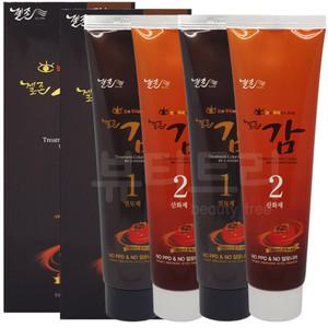 젤존 감 트리트먼트 칼라크림 새치염색 1N 흑색 X 2개