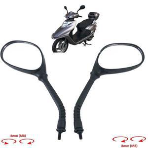 혼다 호환 SCR100 SPACY LEAD 100 SCV100 110cc 용 한 쌍의 8mm 바이크 오토바이 스쿠터 미러 사이드 백미