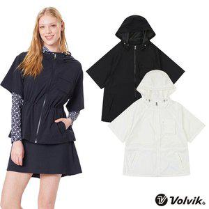 볼빅 골프 여성 풀집업 반팔 후드 중기장 아노락 VLWBO302
