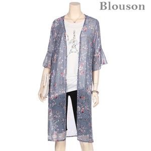 [세일][한정수량/패플단독]플라워 쉬폰 로브 가디건_[B2006CD603B]