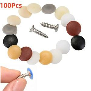외부 너트 가구 볼트 캡 장식 커버 태핑 액세서리 플라스틱 하드웨어 나사 스냅 셀프 보호 100PCS