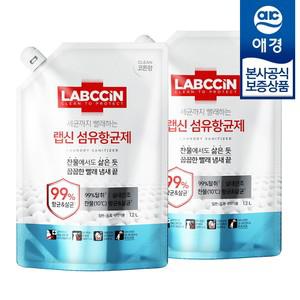 [애경]  섬유항균제 코튼향 리필 1.2L x2개