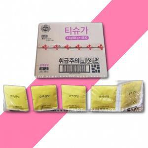 백설 갈색설탕 일회용티슈가 5G x1000