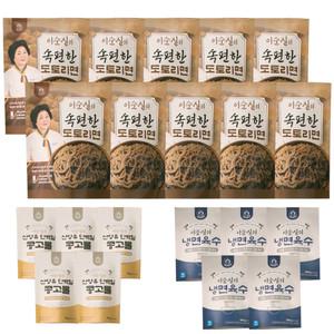 이순실 속편한 도토리 냉콩국수 고단백 도토리 면 국수 물 냉면 육수 산양유 콩 국 물 콩국수 1세트