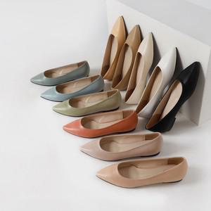 SOVO 트인츠 스틸레토 베이직 단화 플랫 여성플랫 1cm