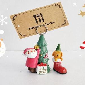 크리스마스 트리 산타 2p set 메모 명함 꽂이