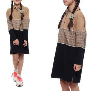 [부산점][버버리][버버리] 22FW 롱 슬리브 체크 원피스 (8051777 ARCHIVE BEIGE 22F)