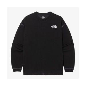 매장정품 노스페이스 THE NORTH FACE NT7TR01J 화이트라벨 에센셜 긴팔 라운드티_BLACK 120548