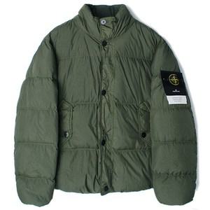 [명품] 24FW 스톤 크링클랩스 패딩 카키그린 811540123