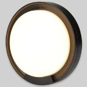 원형 블랙 유니15W 전구색 외부 천장등겸용 방습방수 IP65