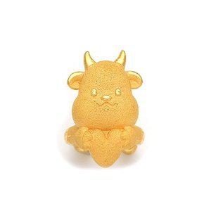 [비앤비골드] 24K 순금 십이간지 소띠 돌반지 3.75g