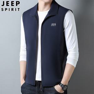 JEEP SPIRIT 봄 가을 남성 여름 단체복 낚시 레저 작업 조끼