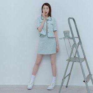 [케네스레이디](대전신세계)더블잇 라인배색 스커트 (장다아 착용) EWSKOF4400