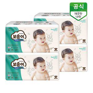 [보솜이] 리얼코튼 오가니크 팬티 기저귀(공용) 중형 42개입 x 4팩