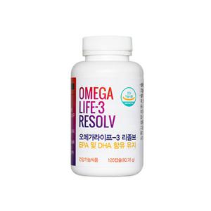 유니시티 오메가3 오메가라이프 3 리졸브 673mg 120캡슐