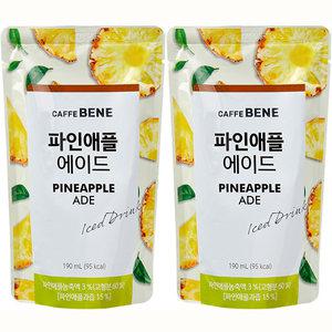 카페베네 파인애플에이드190mlx50팩