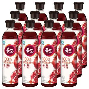 대상 청정원 홍초 석류 900MLx12개입
