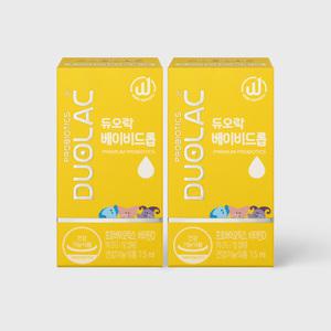 듀오락 베이비드롭 7.5ml 2개 / 아기 액상 유산균 + 비타민D