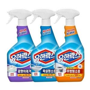 유한락스 곰팡이제거 + 욕실청소 + 주방청소 600ml