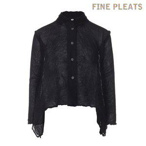 [피네플리츠][FINE PLEATS] 피네 플리츠 A라인 숏 가디건 블랙