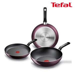 테팔 인덕션 메를로 후라이팬 웍 3종세트(24cm+28cm+웍28cm)
