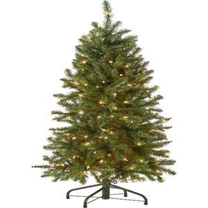 National Tree Company 인공 사전 조명 슬림 크리스마스 트리 4.5피트