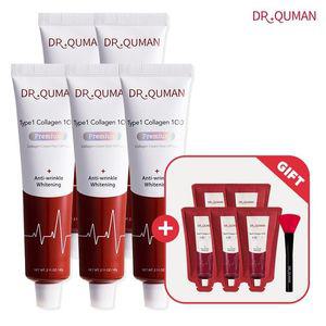 닥터큐먼 T1콜라겐100 크림팩 60gX5+10gX5+스파출러