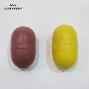 공구 하드 PVC 낚시 그물용 플로트 케이지 타원형 새우 부표 액세서리 야외 물고기 도구 6cm *