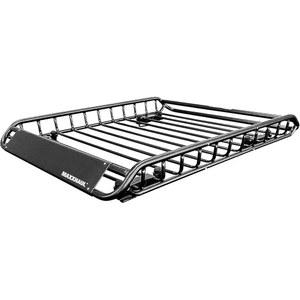 MaxxHaul 70115 46인치 x 36인치 x 4-1 /2인치 루프랙 루프탑 화물 운반선 스틸 바스켓, SUV 및 픽업 트럭용 카탑 러기지 홀더 - 150파운드. 용량, 검은색