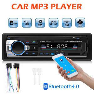 카 라디오 오디오 블루투스 우퍼 리시버 AUX 동글 자동차 1Din 호환 스테레오 MP3 플레이어 FM 수신기 원격