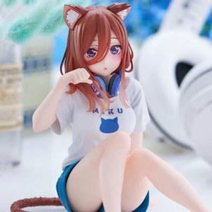 The Quintessential Quintuplets 12CM 액션 피규어 Cos Cat 나카노 이치카 니노 미쿠 요츠바 이츠키 인형 애니메이션 모델 완구