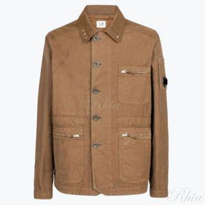 CP Company 마이스 B 초어 재킷 아우터 네트 라이트 브라운 14CMOW245A006354G339