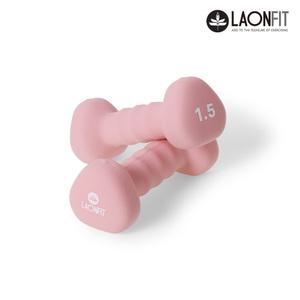 라온핏 트라이앵글 아령 2개입 1.5kg Set 파우더핑크