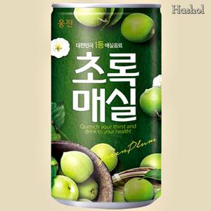 웅진 초록 매실 상큼한 과즙 자판기 음료 180ml x 30캔