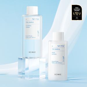[어워드 17관왕] 더 심플 카밍 토너 300ml + 더 심플 데일리 로션 260ml