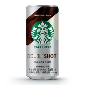 [스타벅스] 200mL 더블샷 에스프레소앤크림  캔커피 20캔