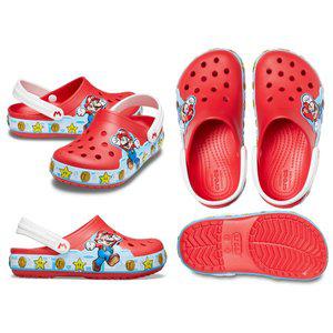 [크록스](타임스퀘어점패션관)[CROCS] 206438-8C1 펀랩 슈퍼마리오 라이트닝 클로그 키즈 (플레임)