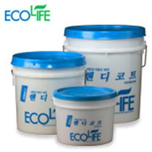 핸디코트 5kg/석고보드,콘크리트면등 훼손된 부분의 보수작업시/다양한 패턴연출가능/친환경제품 테라코