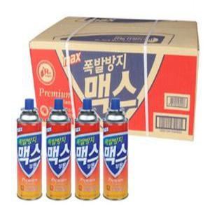 맥스부탄가스 폭발방지 맥선 28개입(박스) 캠핑부탄