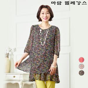 [마담엘레강스][마담엘레강스] 로벨리아 쉬폰 원피스형 블라우스 K201BL11